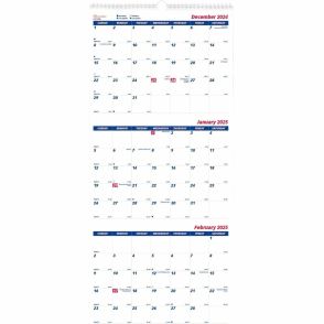 Brownline 3-Month Quick View Wall Calendar