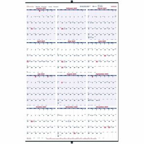  Brownline Heavyweight Yearly Wall Calendar