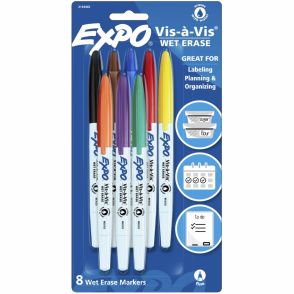 Expo Low Odor Wet Erase Markers, Fine Point