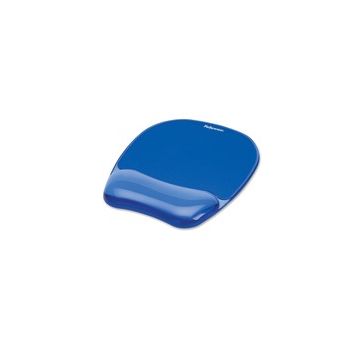 Fellowes Crystals Gel Mousepad/Wrist Rest - Blue