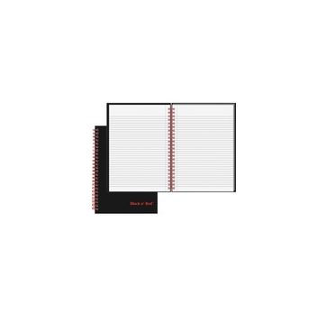 Black n' Red Wirebound Ruled Notebook - A5