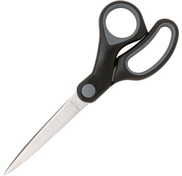 Sparco Straight Scissors w/Rubber Grip Handle