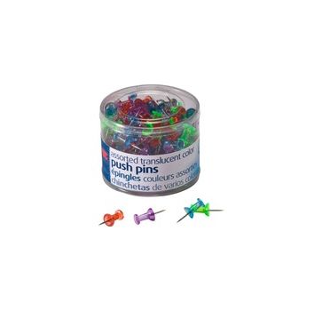 Officemate Translucent Push Pins