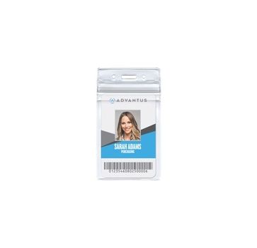 Advantus Vertical Resealable Badge Holder