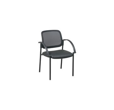Lorell Mobile Mesh Back Guest Chair with Arms