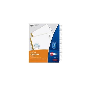 Avery Worksaver Big Tab Insertable Indexes