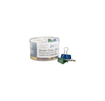 Business Source Colored Fold-back Binder Clips