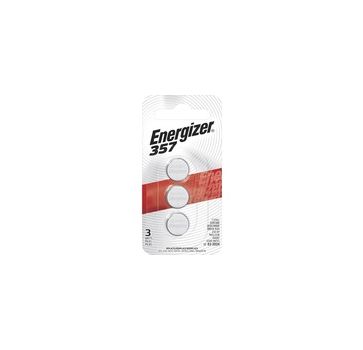 Energizer 357/303 Silver Oxide Button Battery, 3 Pack