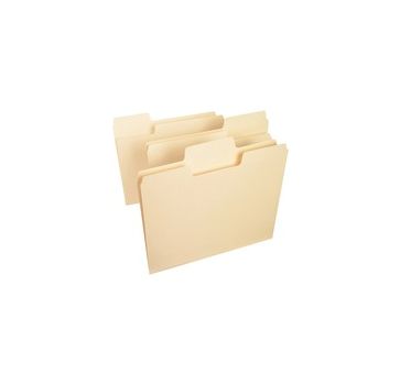 Smead SuperTab 1/3 Tab Cut Letter Recycled Top Tab File Folder
