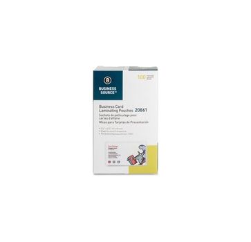Business Source 5 mil Business Card Laminating Pouches
