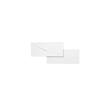 Business Source No. 10 White Wove V-Flap Business Envelopes