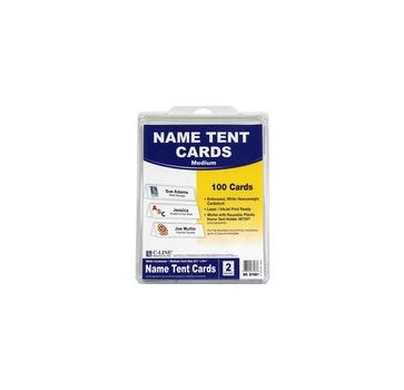 C-Line Embossed Cardstock Name Tents