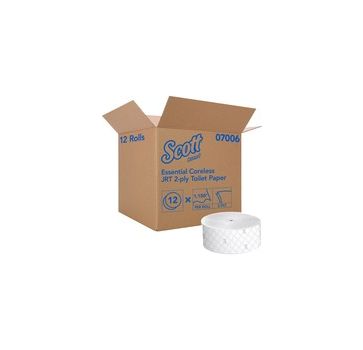 Scott Coreless High-Capacity Jumbo Roll Toilet Paper with Elevated Design