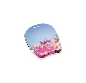 Fellowes Photo Gel Mouse Pad Wrist Rest with Microban