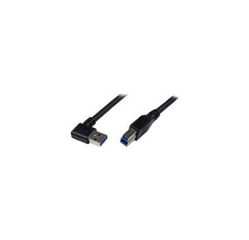 StarTech.com 1m Black SuperSpeed USB 3.0 (5Gbps) Cable - Right Angle A to B - M/M