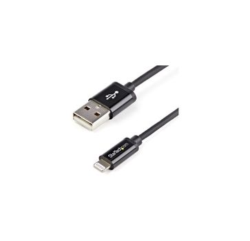 StarTech.com 1m (3ft) Black Apple 8-pin Lightning Connector to USB Cable for iPhone / iPod / iPad