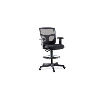 Lorell Ratchet Back Mesh Mid-Back Stool