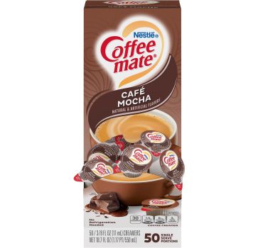 Coffee mate Café Mocha Gluten-Free Liquid Creamer - Single-Serve Tubs
