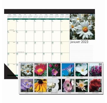 House of Doolittle EarthScapes Flowers 18-1/2" Desk Pad