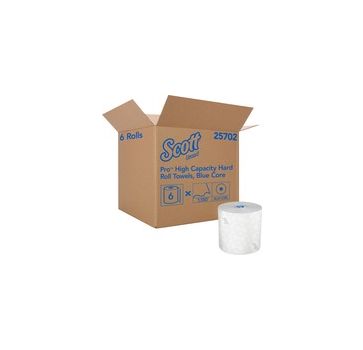 Scott Pro High-Capacity Hard Roll Towels with Elevated Design and Absorbency Pockets