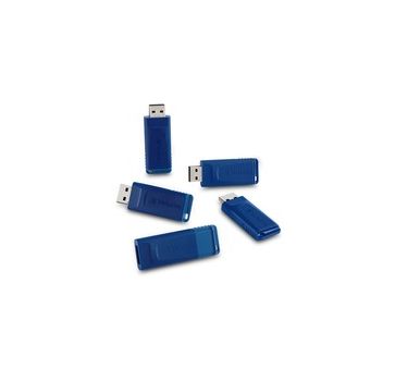 8GB USB Flash Drive - 5pk - Blue