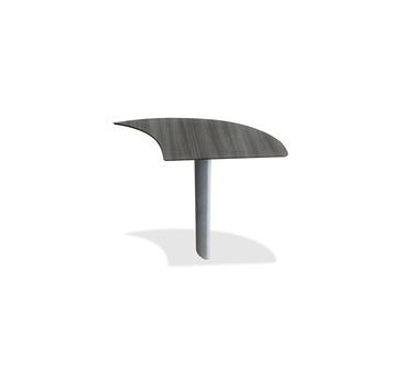 Mayline Medina Curved Desk Extension, Right