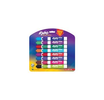 Expo Low-Odor Dry Erase Chisel Tip Markers