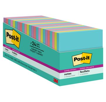 Post-it Super Sticky Notes - Supernova Neons Color Collection