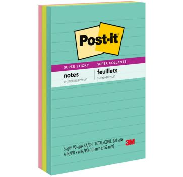 Post-it Super Sticky Notes - Supernova Neons Color Collection