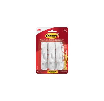 Command Medium Utility Hooks with Adhesive Strips