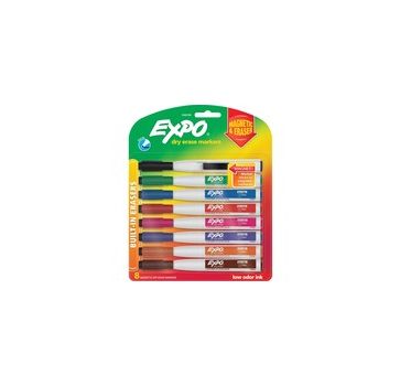 Expo Eraser Cap Fine Magnetic Dry Erase Markers