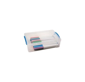 Advantus Clear Large Pencil Box