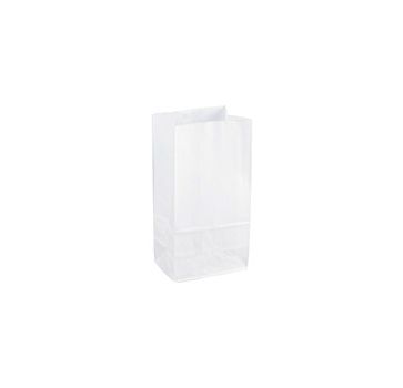Sparco White Kraft Paper Bags