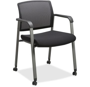 Lorell Mesh Back Guest Chair with Casters