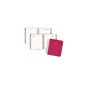At-A-Glance Harmony 2024 Hardcover Daily Monthly Planner, Berry, Medium, 7" x 8 3/4"