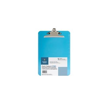 Business Source Spring Clip Plastic Clipboard