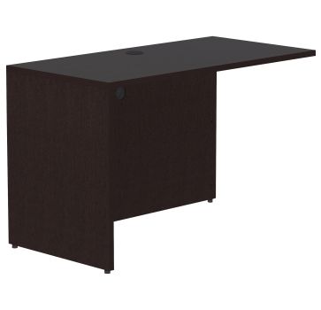 Lorell Essentials Espresso Laminate Return Shell, Espresso, 48"