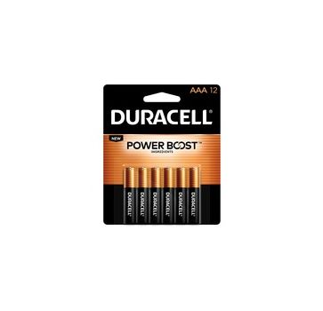 Duracell Coppertop Alkaline AAA Battery 12-Packs