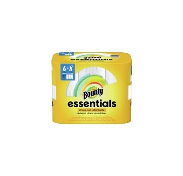 Bounty Essentials Select-A-Size Paper Towels - 6 Big Rolls = 8 Regular