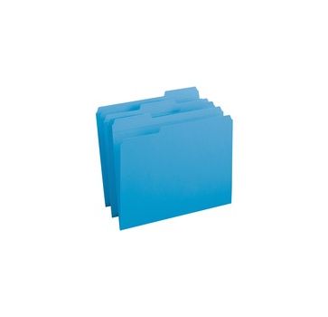 Business Source Reinforced Tab Colored File Folders