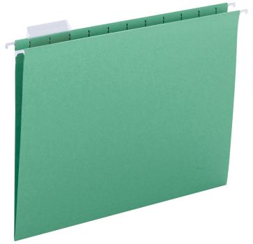 Business Source 1/5 Tab Cut Letter Recycled Hanging Folder