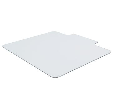 Lorell Tempered Glass Chairmat with Lip