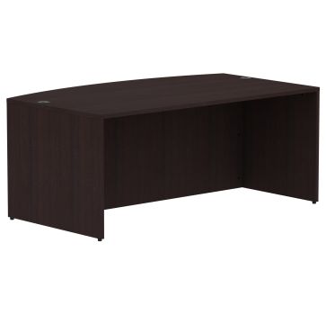 Lorell Essentials Series Bowfront Desk Shell