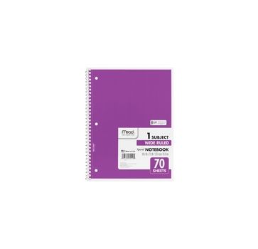Mead Wide Ruled 1-Subject Notebook