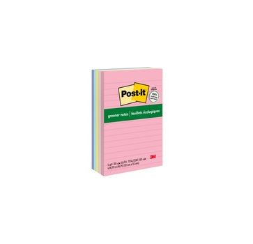 Post-it Greener Lined Notes - Sweet Sprinkles Color Collection