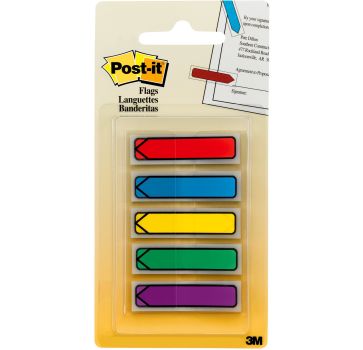 Post-it Arrow Flags in On-the-Go Dispenser - Bright Colors