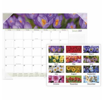 At-A-Glance Panoramic Floral Desk Pad