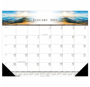 House of Doolittle Recycled Illustrated Desk Pad Calendar