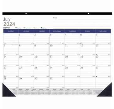 Blueline DuraGlobe Academic Monthly Desk Pad